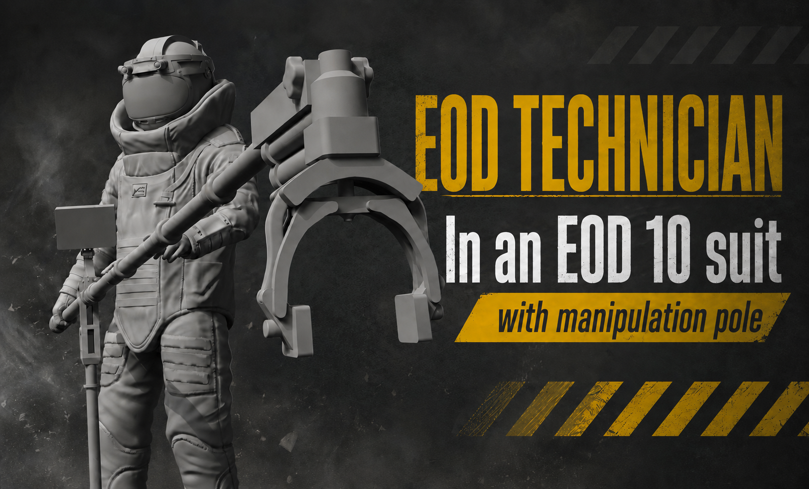 EOD technician in an EOD 10 suit
